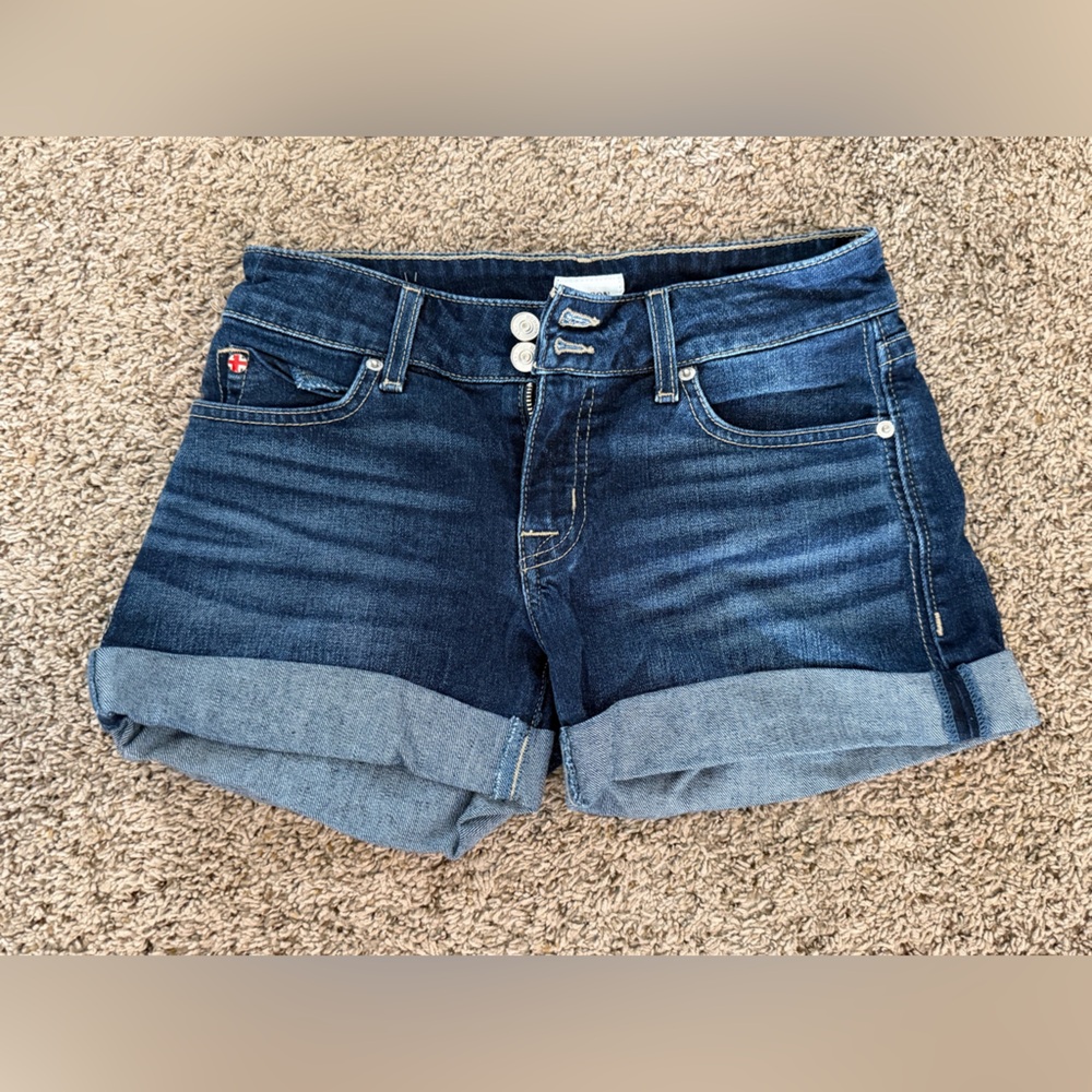Hudson Dark Blue Denim Shorts